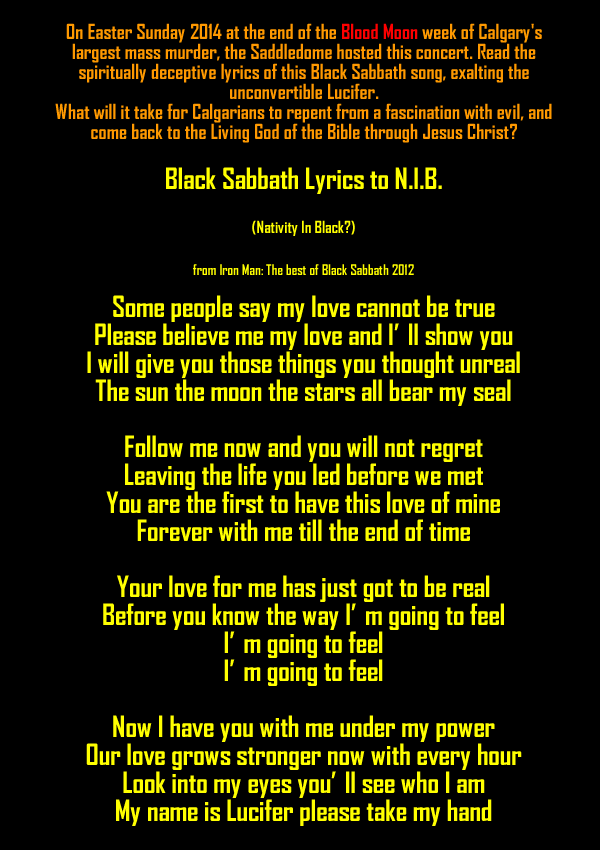 Who Are You Black Sabbath Lyrics